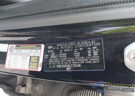 2020 Kia Soul Ex from USA, damaged, VIN KNDJ33AUXL7725146